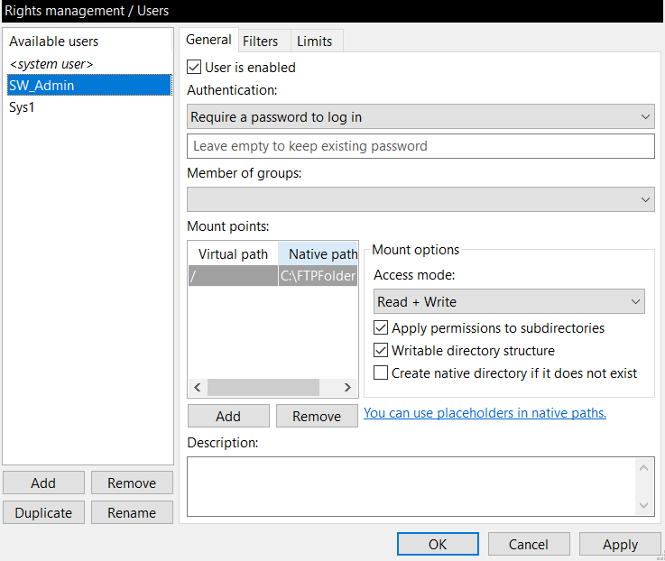 FileZilla Server