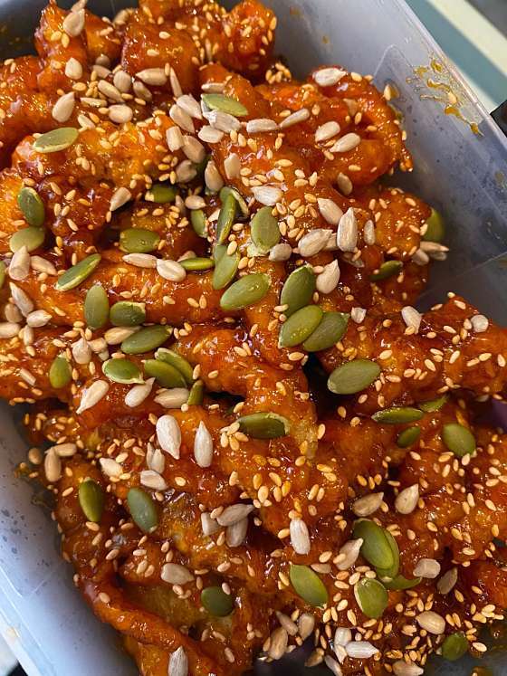 월이 메밀 닭강정 봉평 맛집