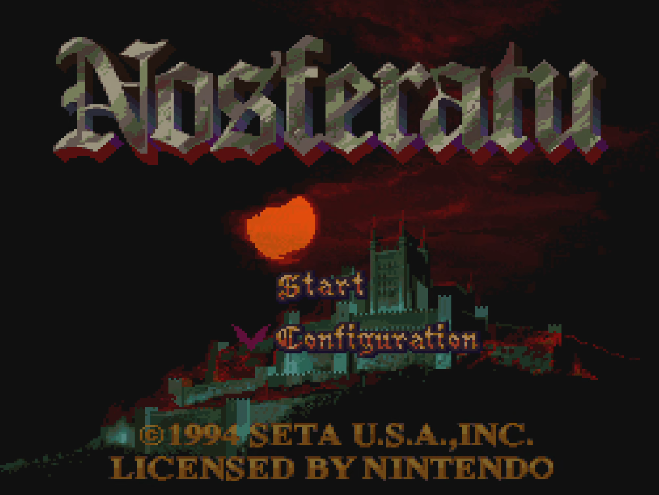  [게임엔딩]슈퍼패미콤 액션게임 노스페라투(Nosferatu)
