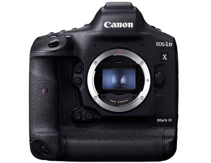 Canon-EOS-1D-X-Mark-III-DSLR-카메라-렌즈-없이-바디만-있는-모습