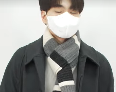  목도리 매는법