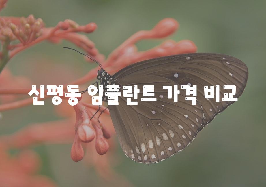 신평동 임플란트 가격 비교