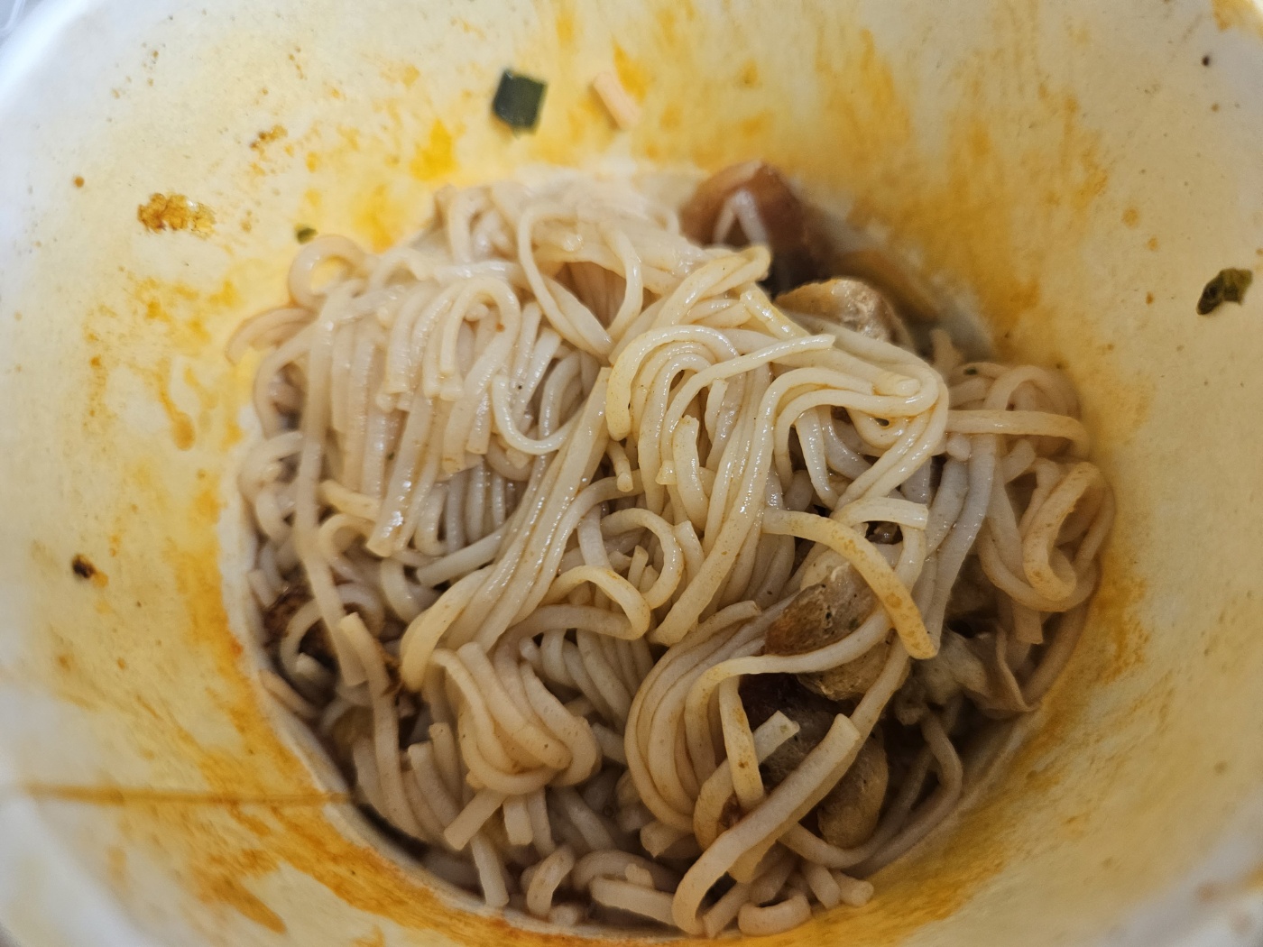 마라 계란 비빔면 완성
