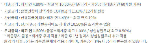 새희망홀씨대출 취급은행