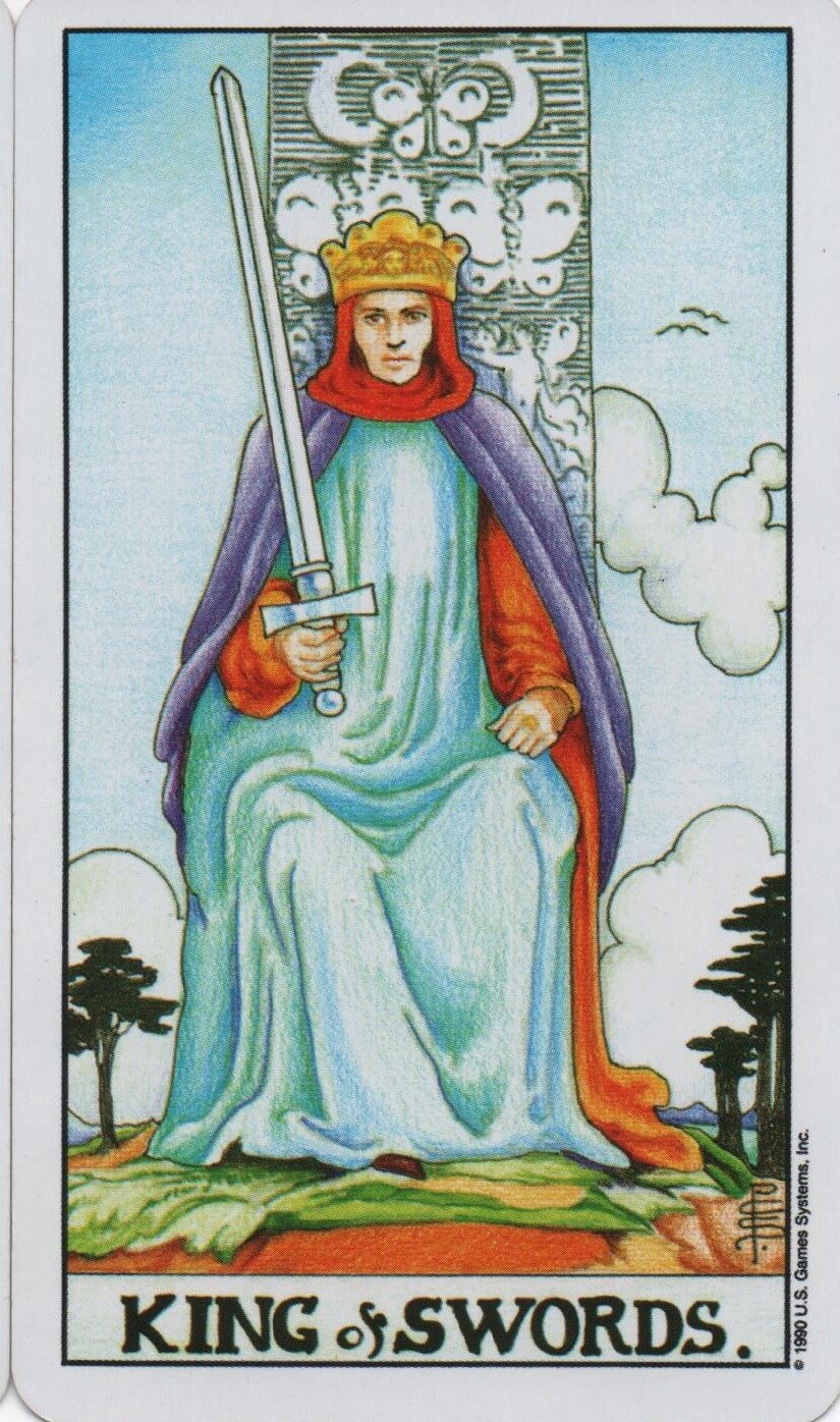  [타로 마이너카드] King of Swords 소드 킹 카드 정방향/ 역방향 뜻, 의미, 상징