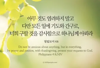 빌립보서 4장 묵상 해석 성경_4