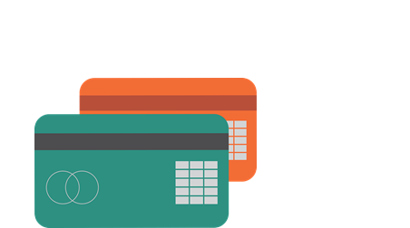 녹색-신용카드와-주황색-신용카드