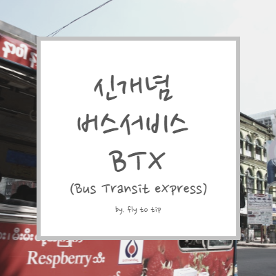 신개념 버스 서비스 BTX(Bus Transit eXpress)