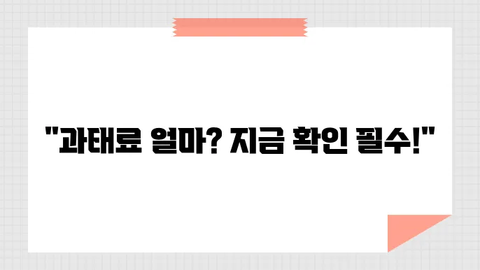자동차보험 과태료, 과태료 금액과 조회 방법 지금 확인하세요