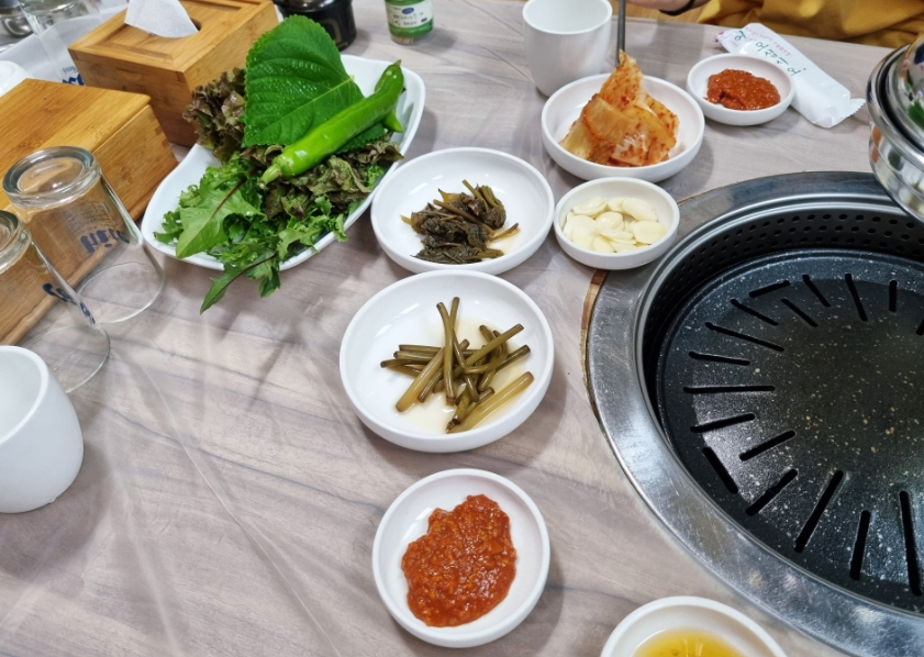 박대산 한우식육식당 식재료