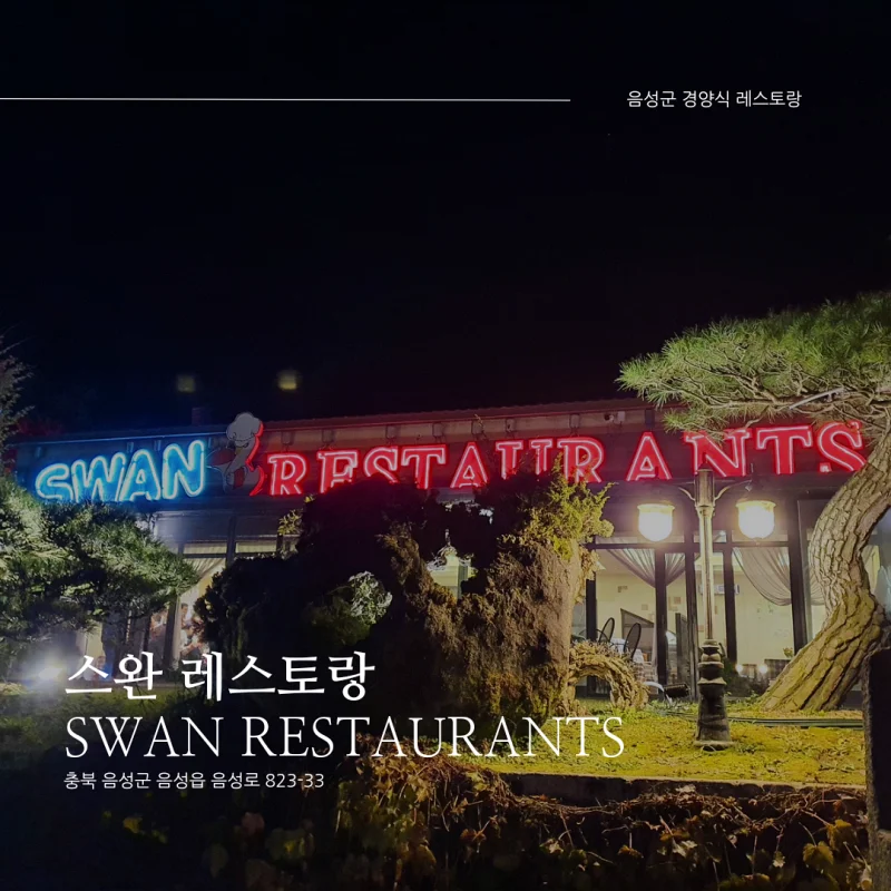  [음성군 음성읍 경양식 레스토랑] 스완레스토랑_무극저수지 뷰, 양식 맛집, 돈까스/스테이크/파스타