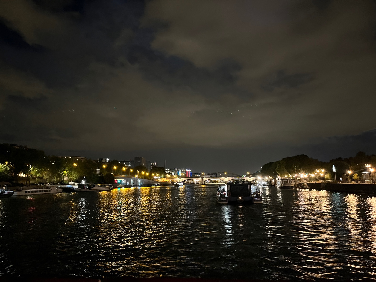 프랑스 세느강에서 바라본 파리 시내 야경 모습(6)
