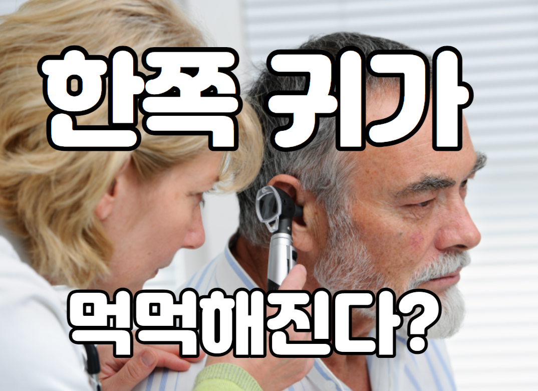 의사가 청력 검사 모습