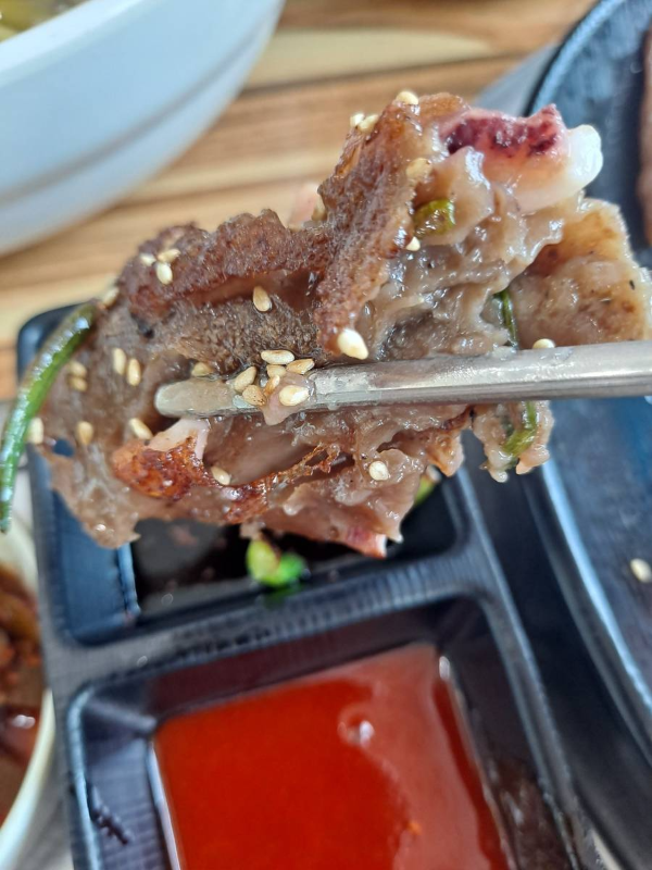 파전에 간장찍다