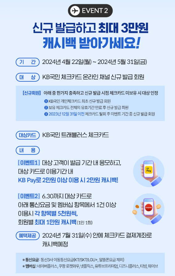 국민 트래블러스 체크카드 사전예약하고 100만원 받기&amp;#44; 해외여행 체크카드