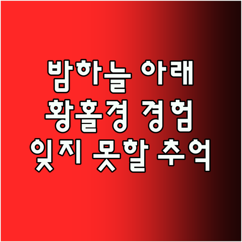 ✨ 밤하늘 아래 펼쳐지는 황홀경! Q
