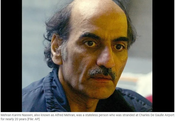 톰 행크스 영화 &#39;터미널&#39;의 실존 인물 18년간 살았던 파리 공항에서 사망 VIDEO: Iranian man who lived in Paris airport dies of natural causes