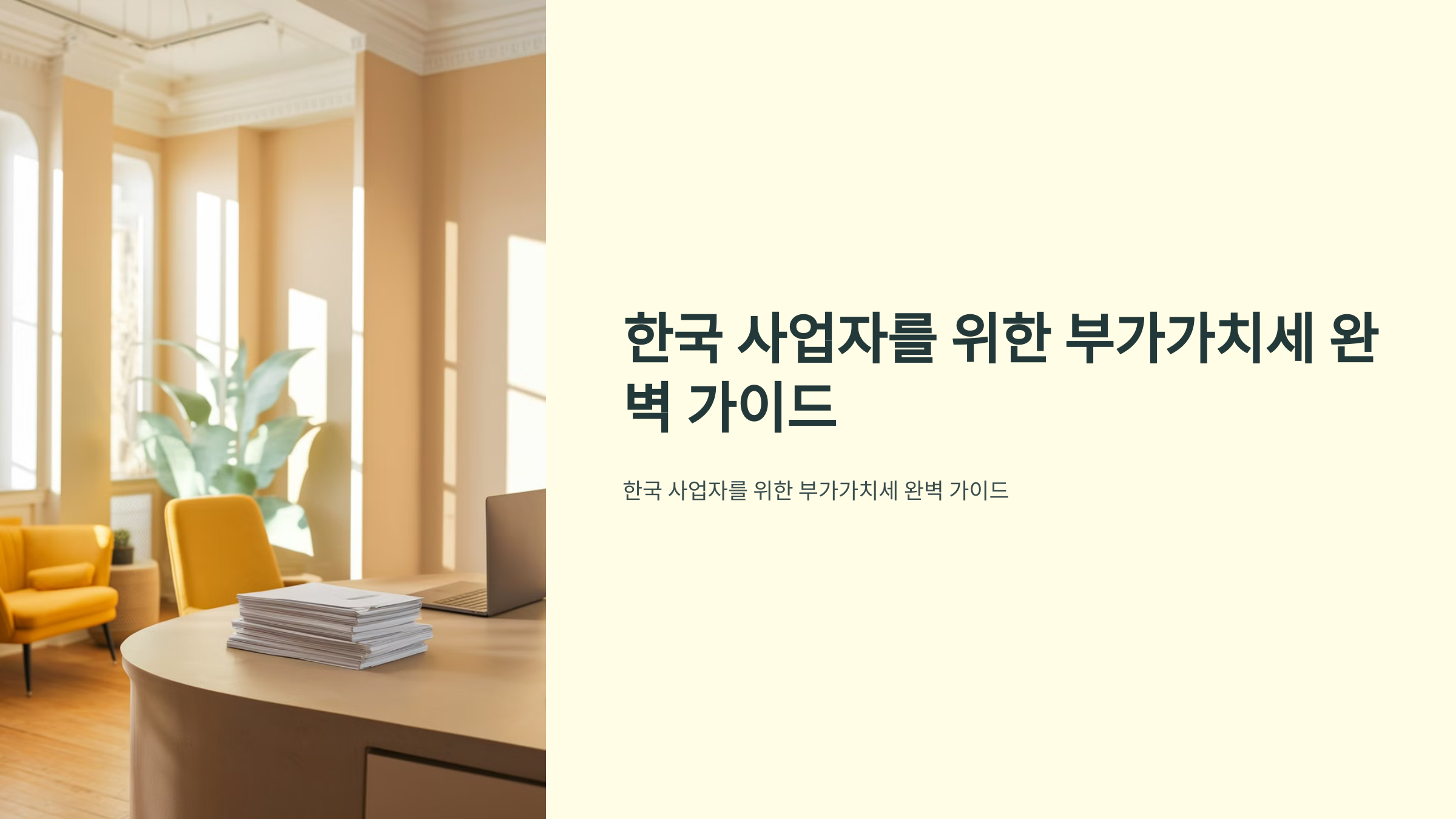 부가가치세 납부와 절차 완벽 가이드
