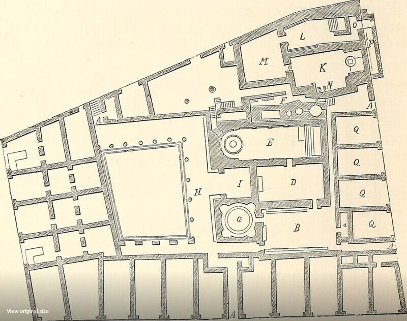 로마 목욕탕 계획도 / 자료=The Library of Congress