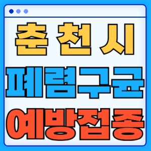 강원도 춘천시 폐렴구균 백신 무료 예방접종 비용지원 가격 신청방법 대상자 간격 13가 15가 20가 23가