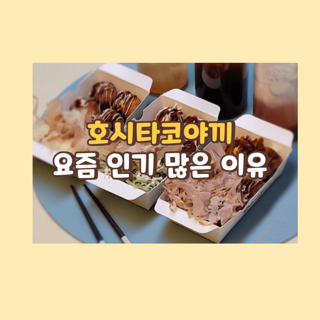 호시타코야끼 요즘 인기 많은 이유