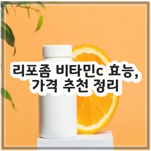 리포좀 비타민c 효능&#44; 가격 추천 정리