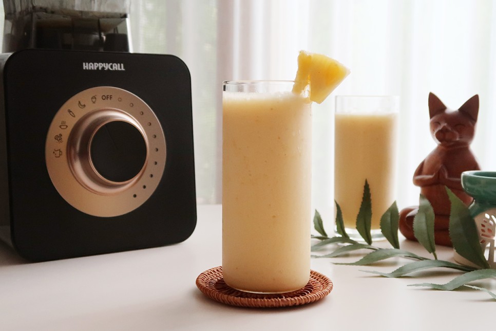 파인애플 주스 만들기바나나를 넣어 달달한 파인애플주스 만들기 13