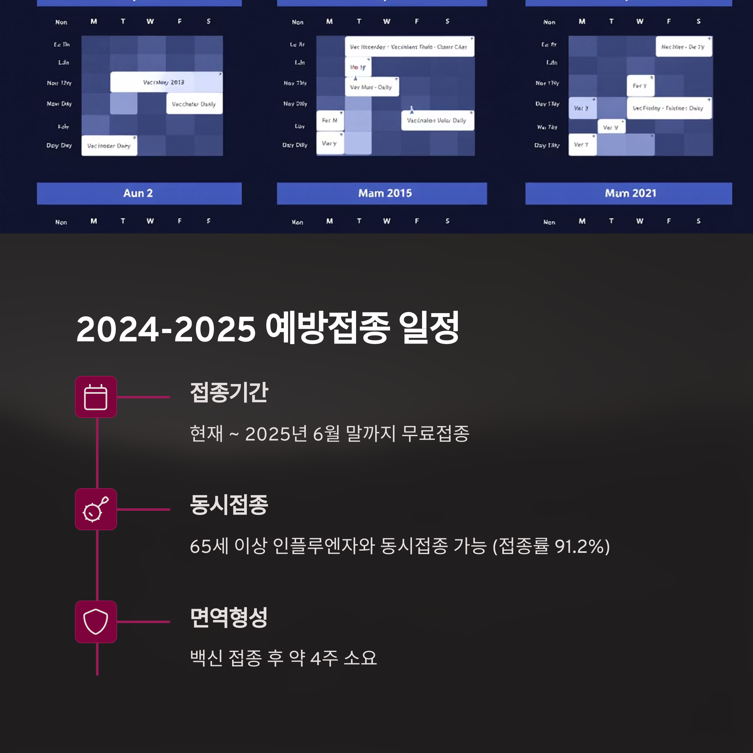 2024~2025 예방접종 일정