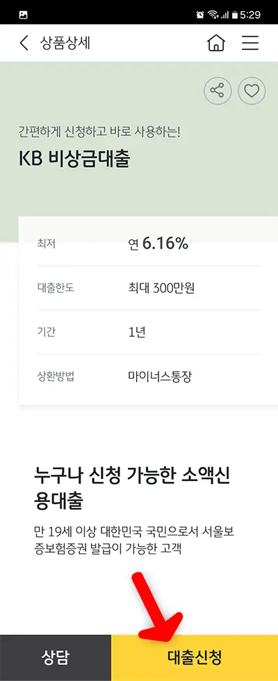 대출신청