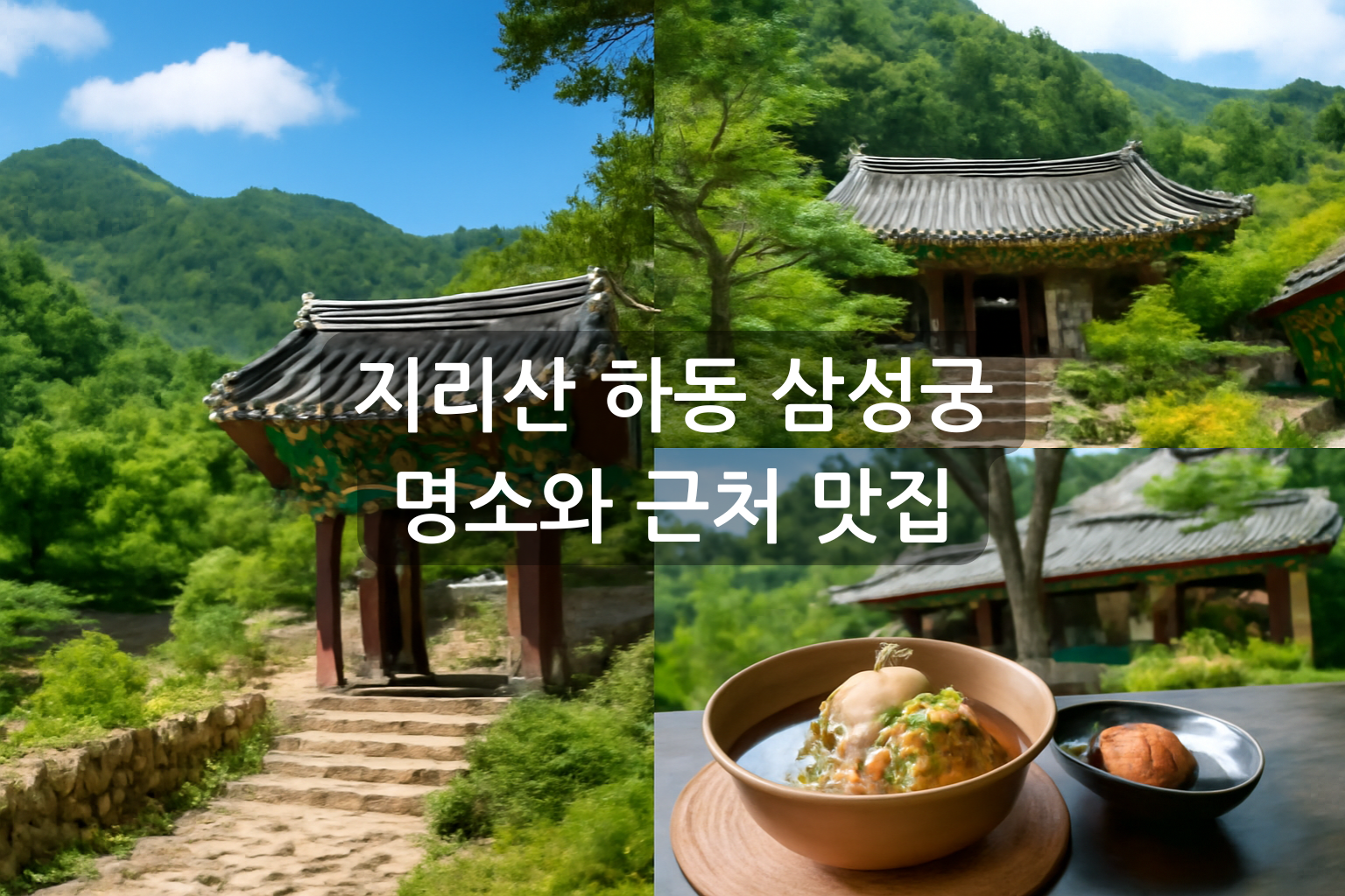 지리산 하동 삼성궁 명소와 근처 맛집