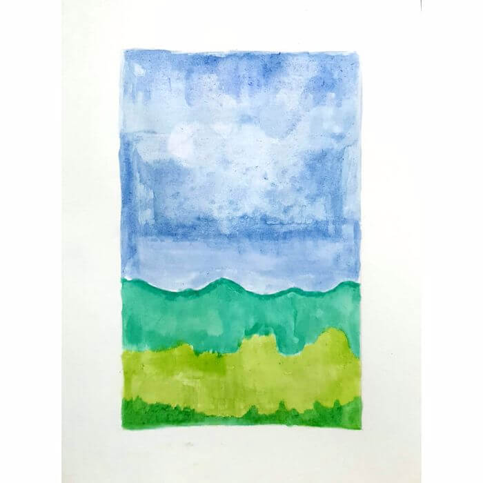  맑은 날씨 Fine Weather 일러스트 그림 드로잉 2020 화창한 날씨