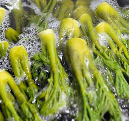 두릅-데치기