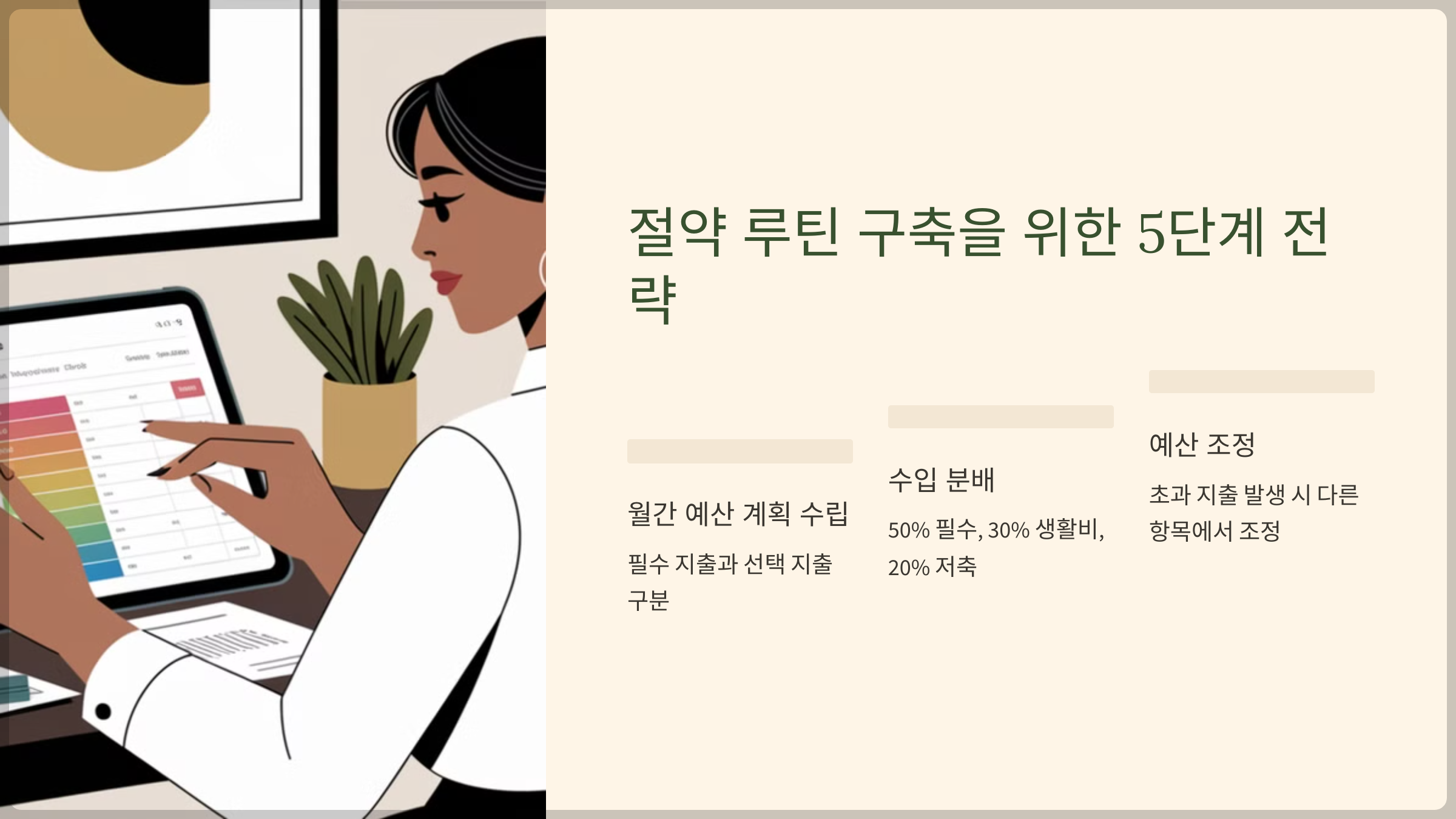 절약 루틴 구축을 위한 5단계 전략