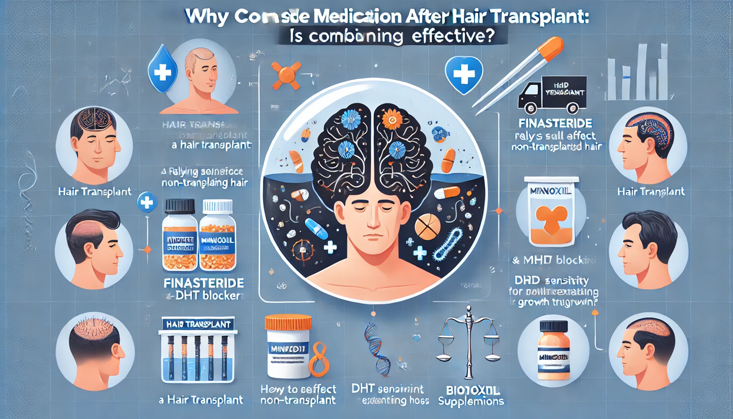 모발이식 후 약물 치료 병행, 효과가 있을까?