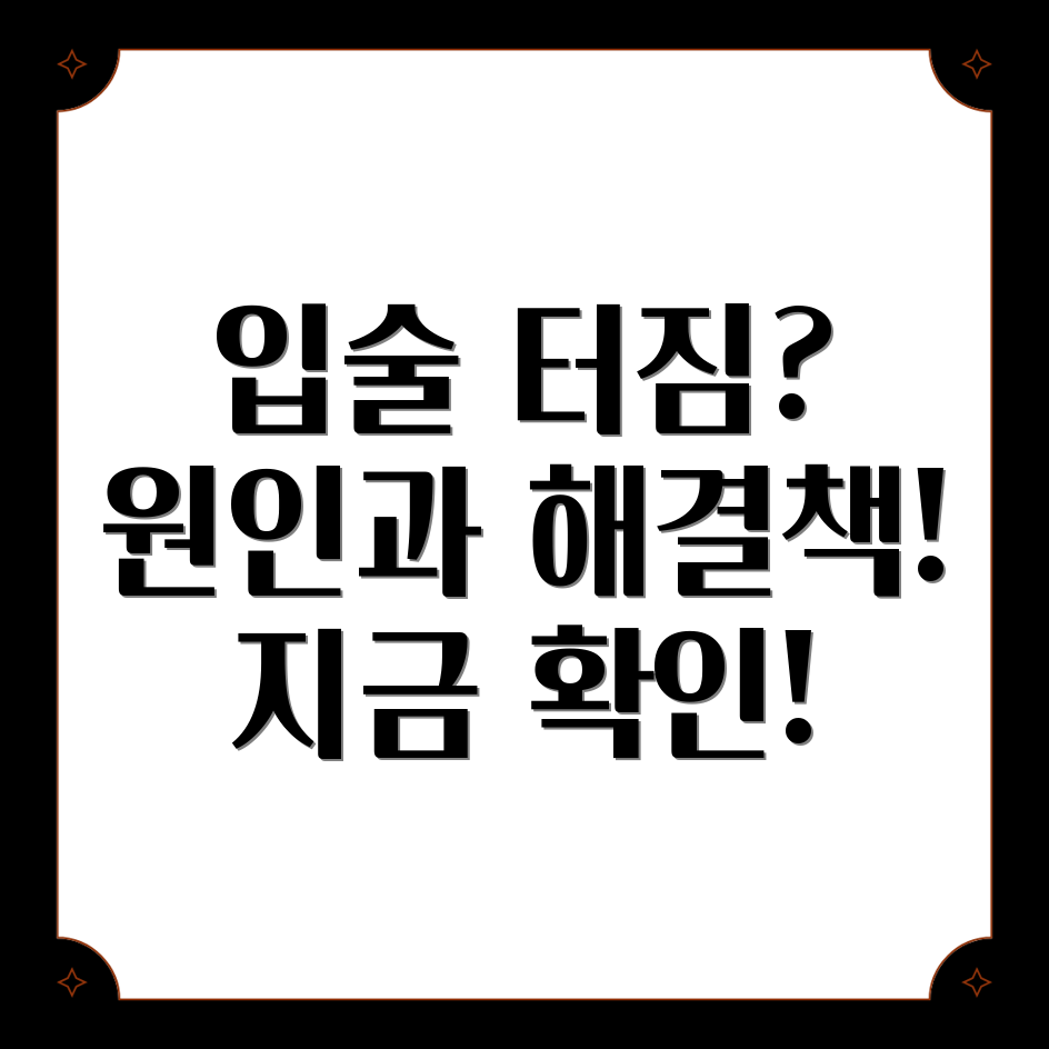 입술 터짐