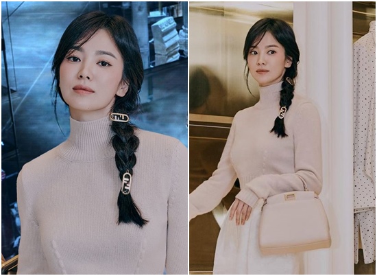  '41세' 송혜교, 20대라 해도 믿을수 있는 충격적 미모! 땋은 머리도 소화~