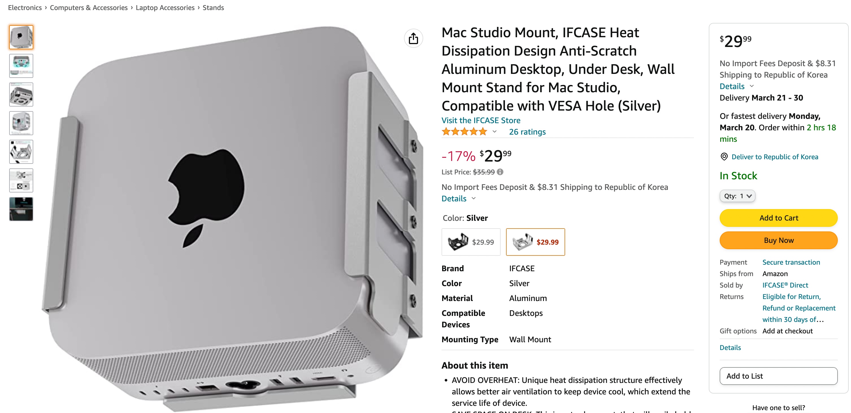 IFCASE Mac Studio Mount