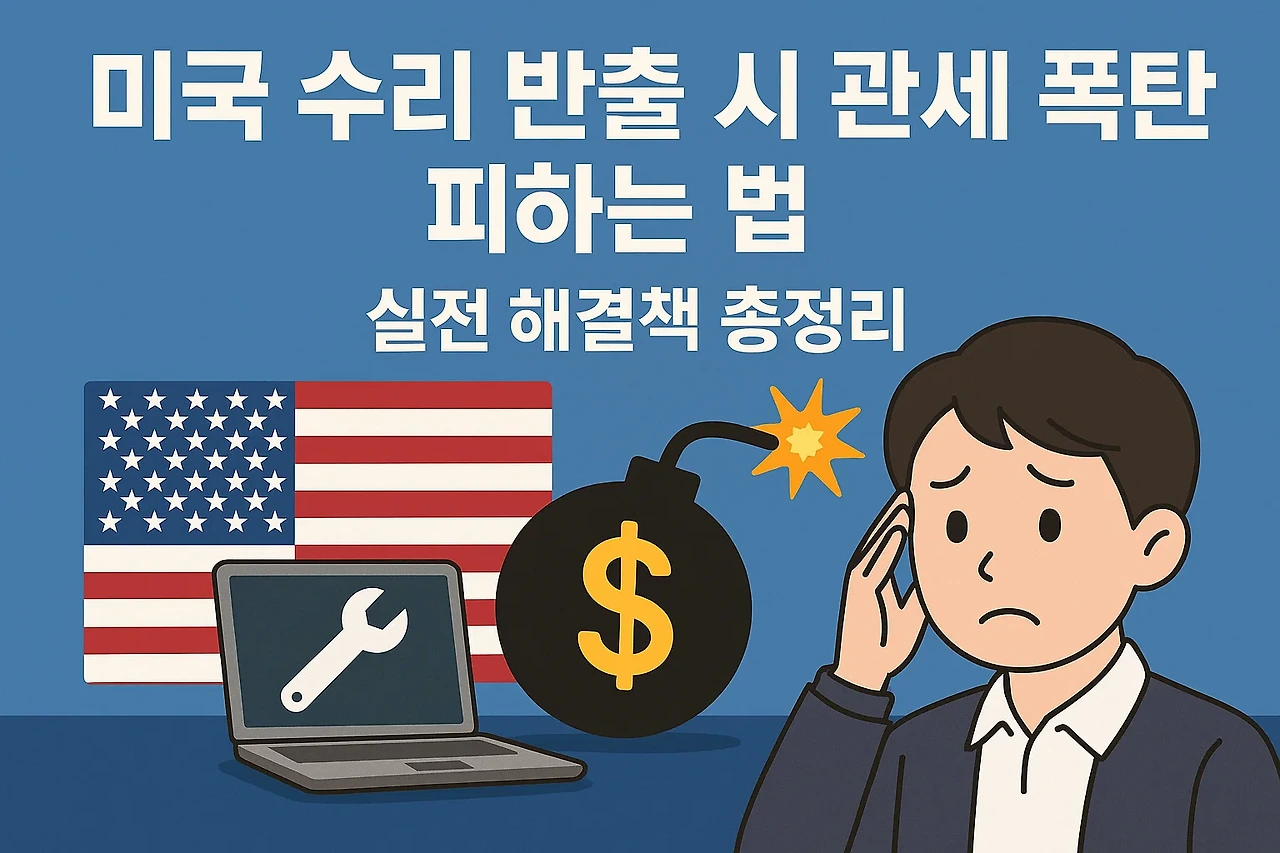 미국 수리 반출 시 관세 폭탄 피하는 법, 실전 해결책 총정리