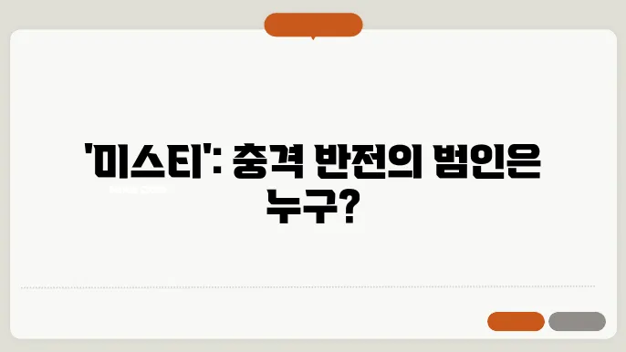 미스티 범인