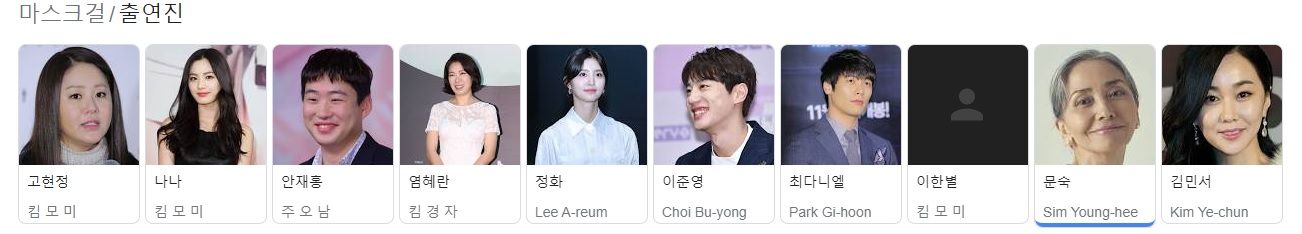 마스크걸 등장인물 출연진 정보