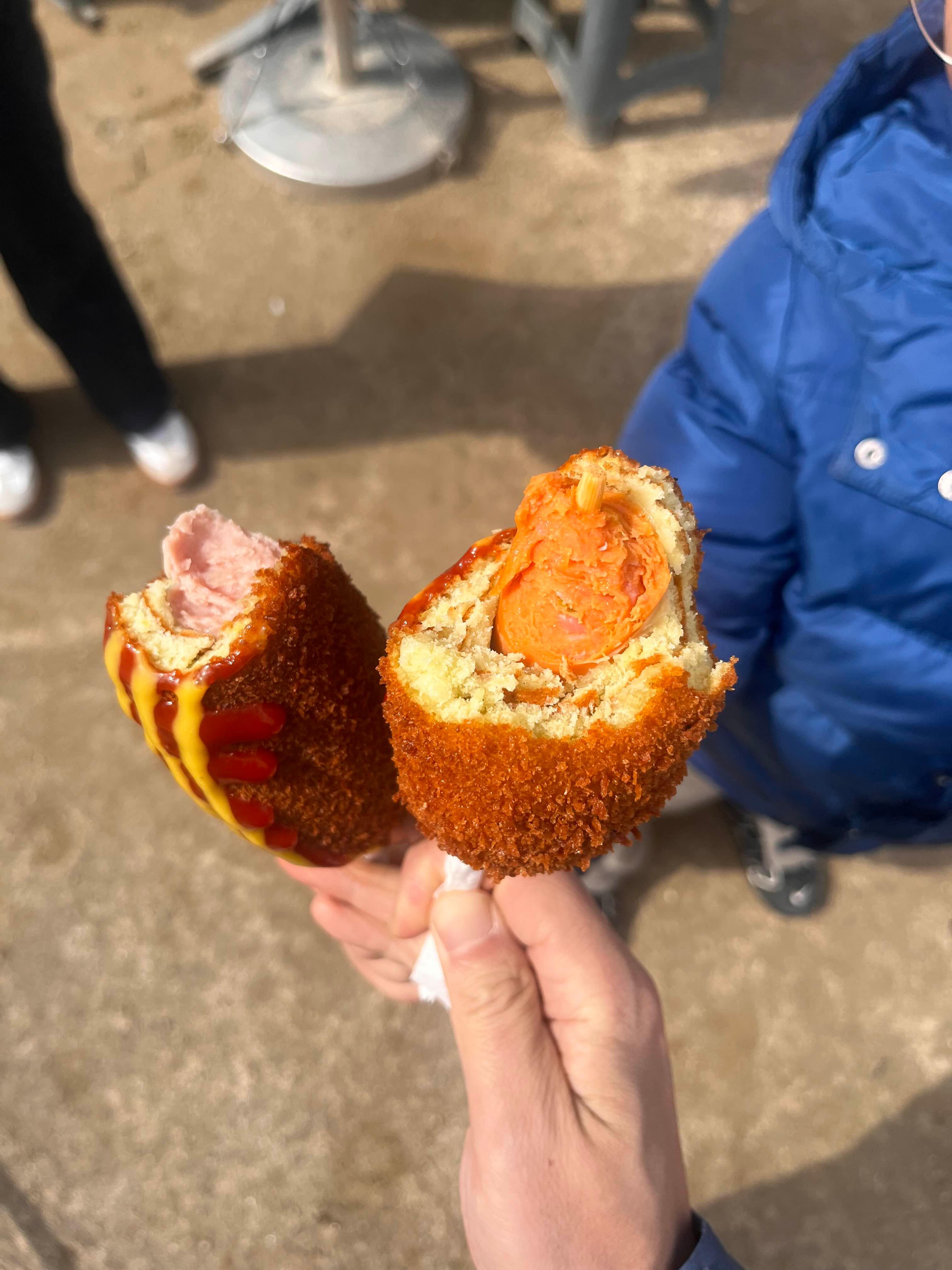 양평 두물머리 연핫도그 사진