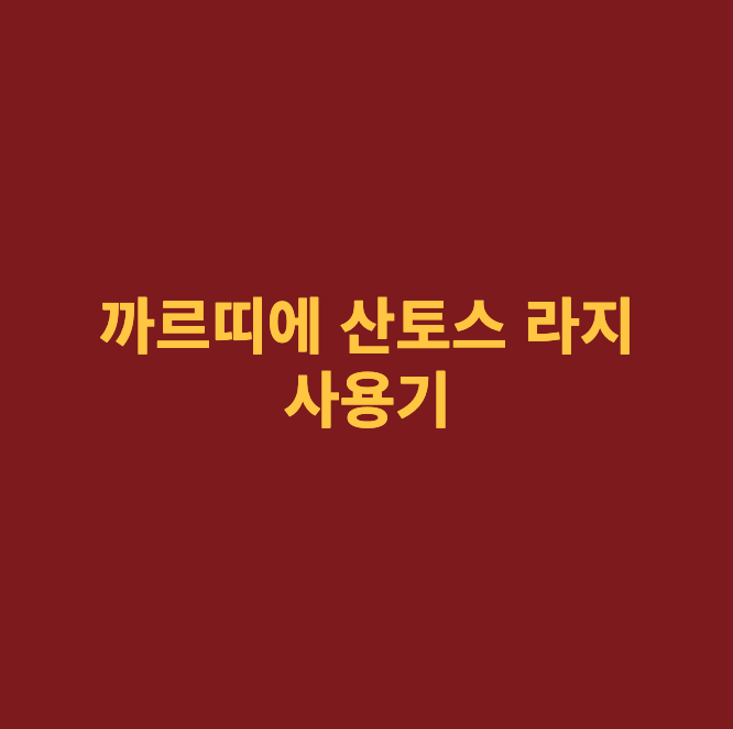 까르띠에 산토스 드 까르띠에 라지 세달 사용기, 미디움과 비교