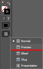 indesign-toolbar-screen-mode-normal-to-change-preview-mode