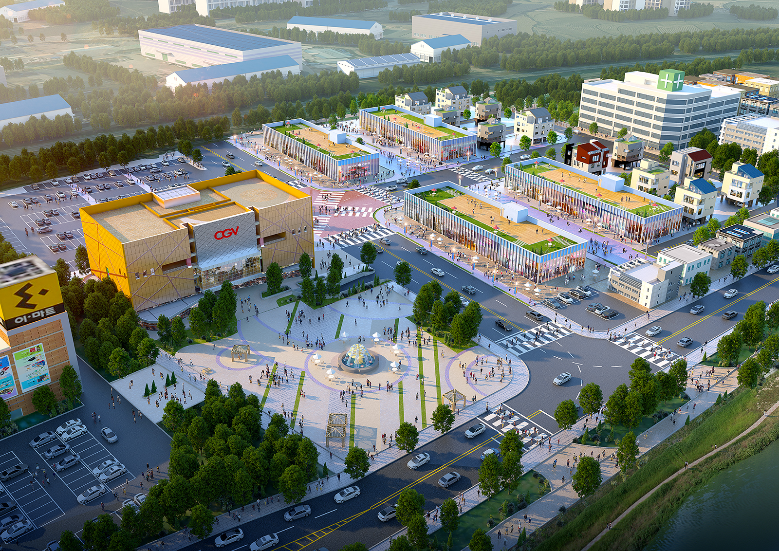  제천강저 로데오타운상가2차 설계변경에 따른 조감도제작 project CG VIEW