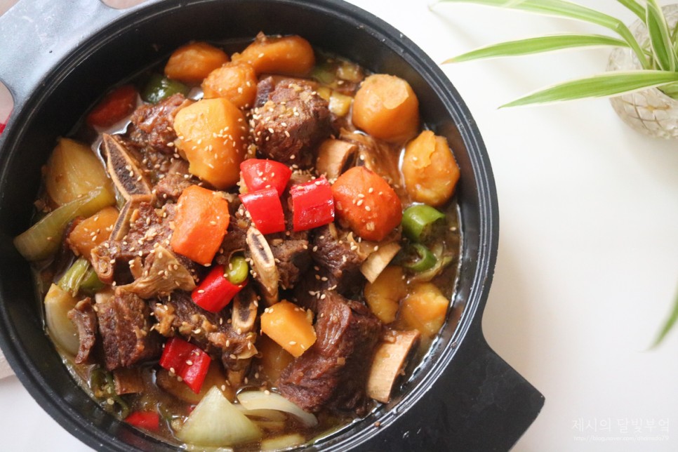 만능 고기소스만 있으면 OK 압력솥 갈비찜~ 백종원 소갈비찜 이렇게 간단한 요리였어~!! 9
