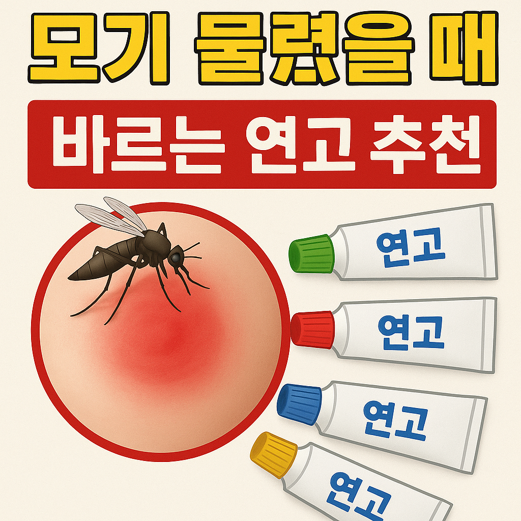 모기물렸을때 연고 추천 및 연령별 선택 가이드