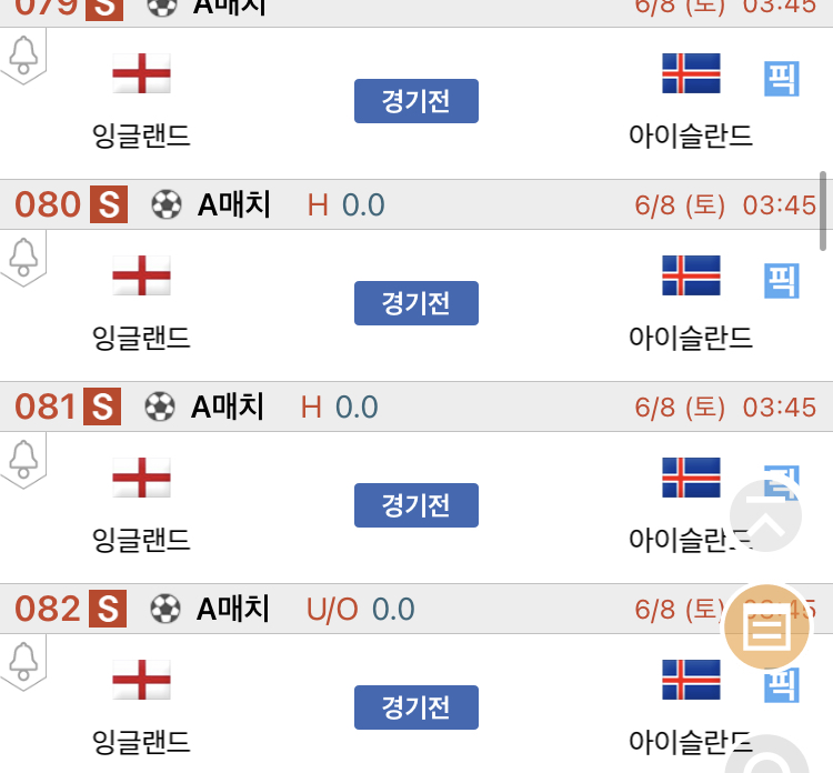 [진짜총판] 6월8일 잉글랜드 VS 아이슬란드 축구분석