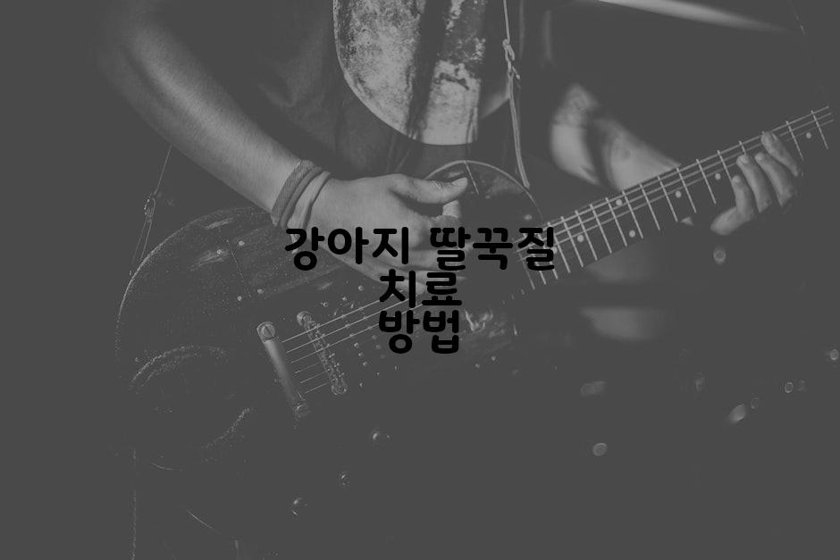 강아지 딸꾹질 치료 방법