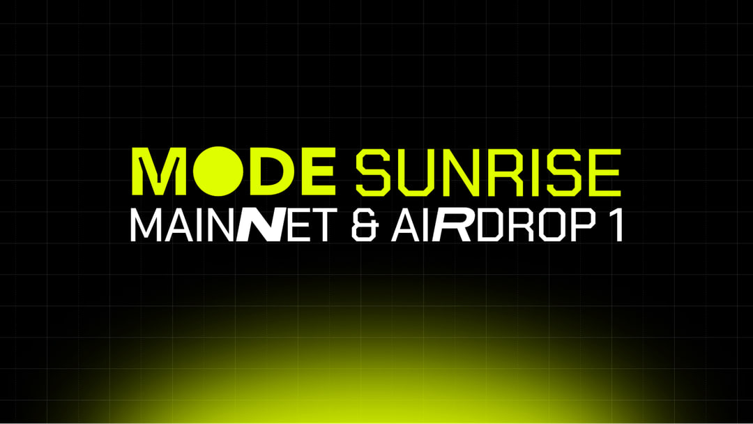  MODE에도 ETH 예치해놓습니다! OP기반의 L2 MODE 알아보기!