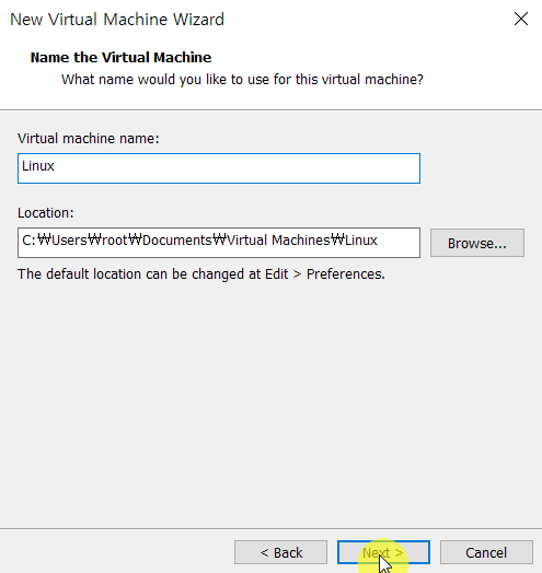 Vmware 가상머신 이름